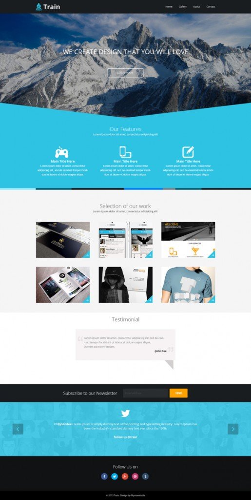 Train-Landing-page-template